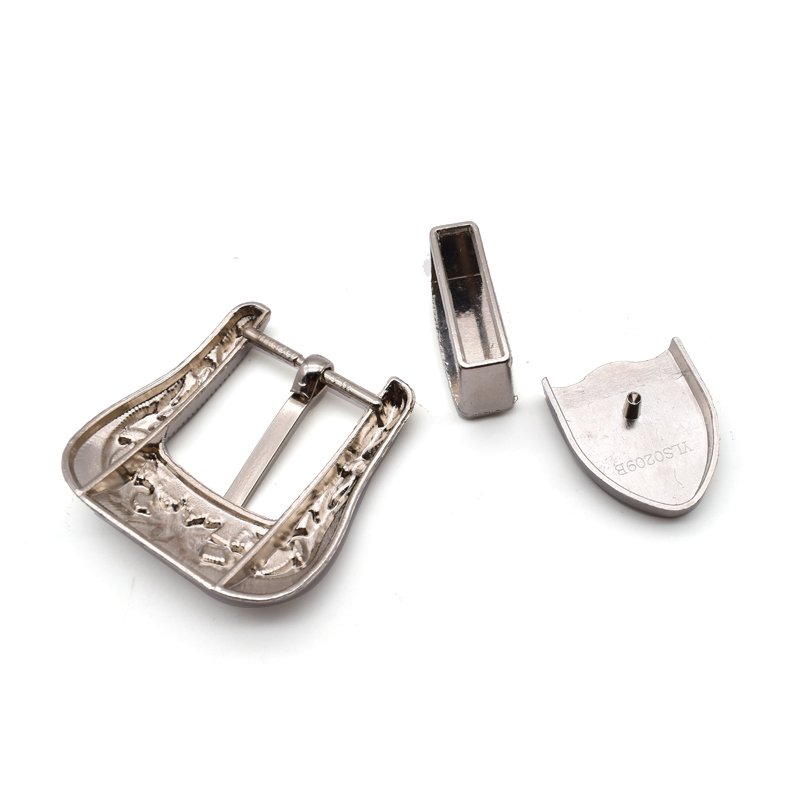 Wholesale Custom cowboy Belt Buckle 3 pieces Metal western cowboy belt buckle