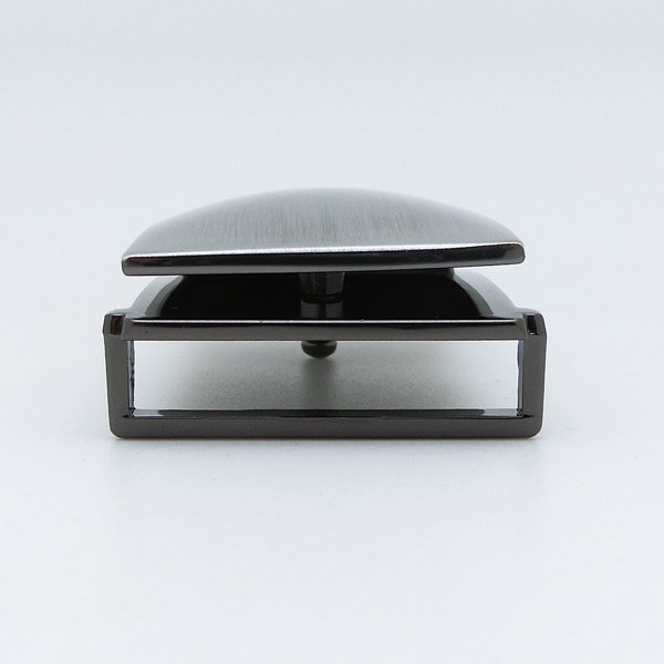 35mm Custom Logo Fashion Plain Style Zinc Alloy Nice Polishing Garment Accessories Elegant Inside End Hidden Plate Belt Buckles