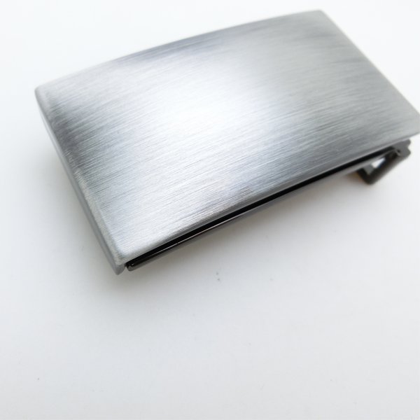 35mm Custom Logo Fashion Plain Style Zinc Alloy Nice Polishing Garment Accessories Elegant Inside End Hidden Plate Belt Buckles
