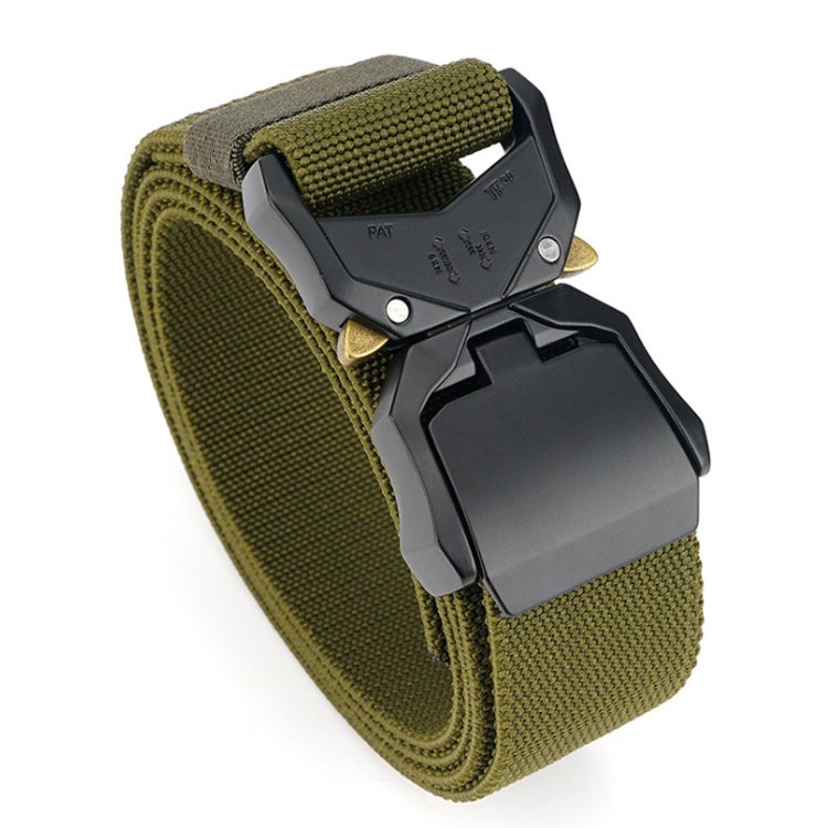 Custom Print Nylon Webbing Tactical belts With Quick Release Buckle