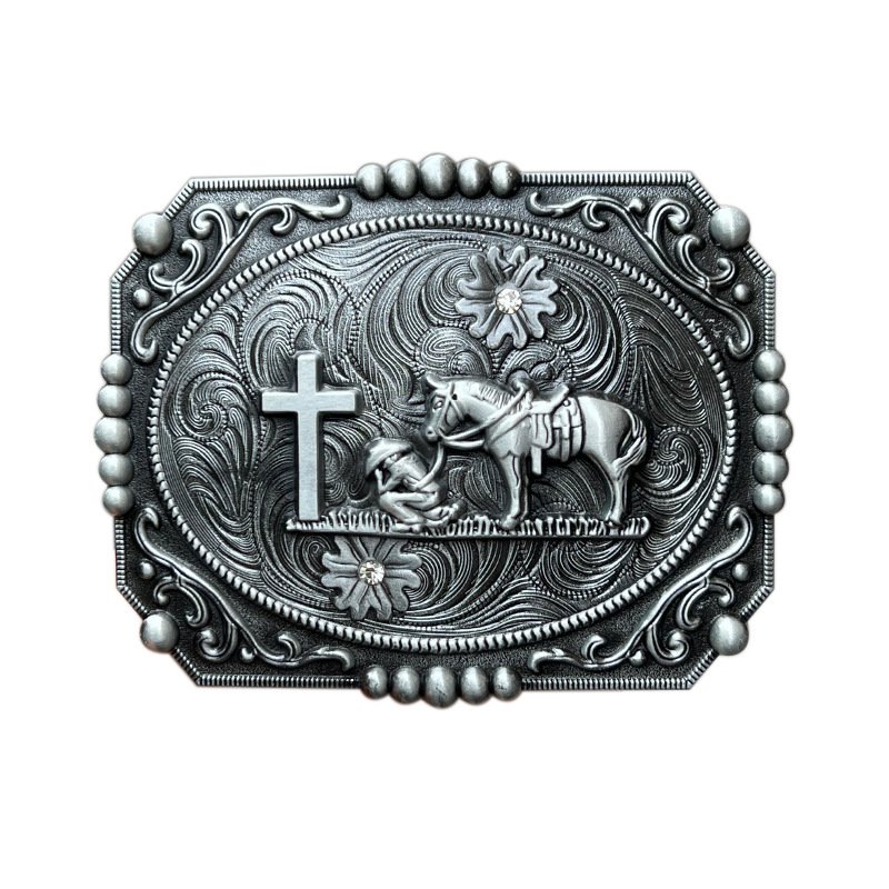 2024 Hot sale special characteristics Metal Hebilla Belt Buckle Western Cowboy Rodeo Belt Buckles for Men and Women