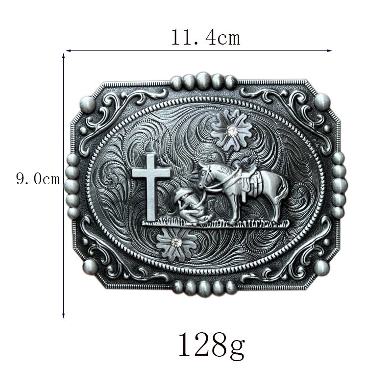2024 Hot sale special characteristics Metal Hebilla Belt Buckle Western Cowboy Rodeo Belt Buckles for Men and Women