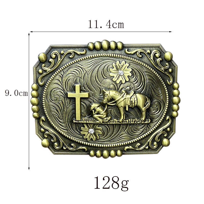 2024 Hot sale special characteristics Metal Hebilla Belt Buckle Western Cowboy Rodeo Belt Buckles for Men and Women