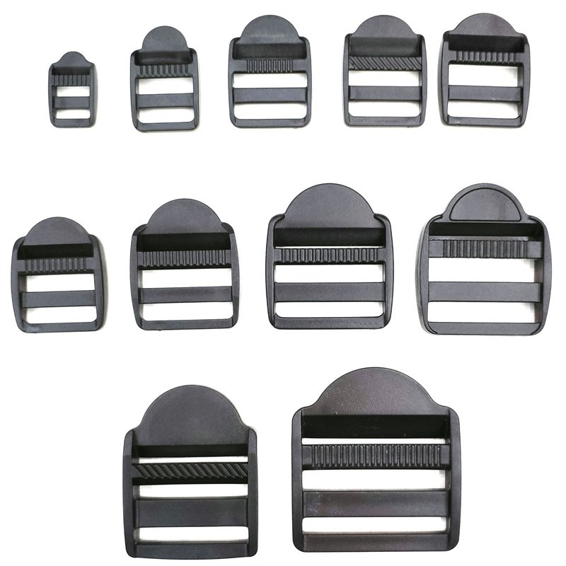 SAS Adjustable Plastic Ladder Lock Buckle Plastic Adjuster Buckle Plastic Tension Locks Triglide for Belt Backpack Camping Bag
