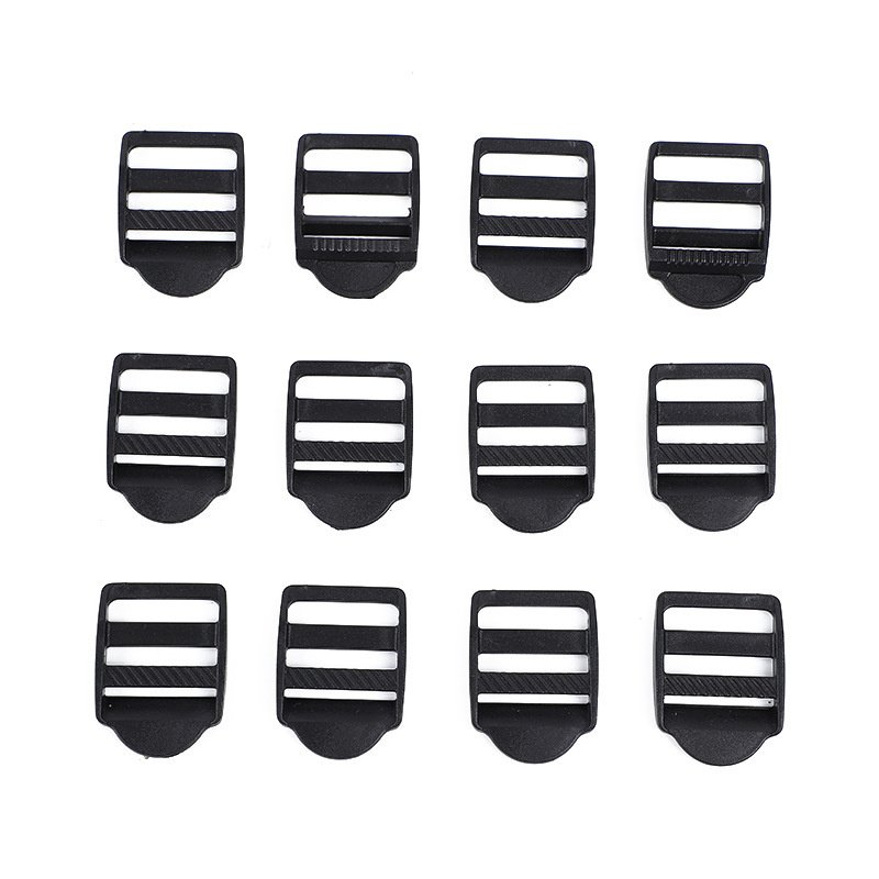 SAS Adjustable Plastic Ladder Lock Buckle Plastic Adjuster Buckle Plastic Tension Locks Triglide for Belt Backpack Camping Bag