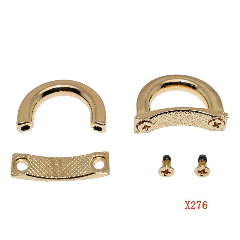 Arch Bridge Buckle Metal D-Ring Connector Screwback Bridge Connector Hanger for Purse Decorative Collar Choker Accessories