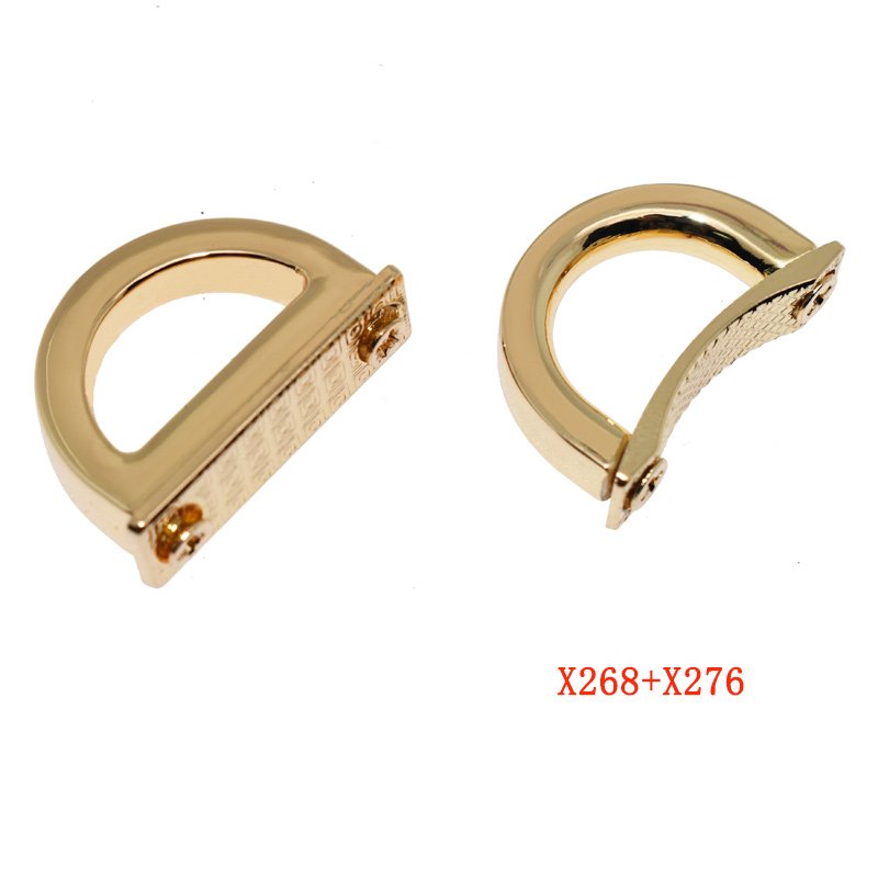 Arch Bridge Buckle Metal D-Ring Connector Screwback Bridge Connector Hanger for Purse Decorative Collar Choker Accessories