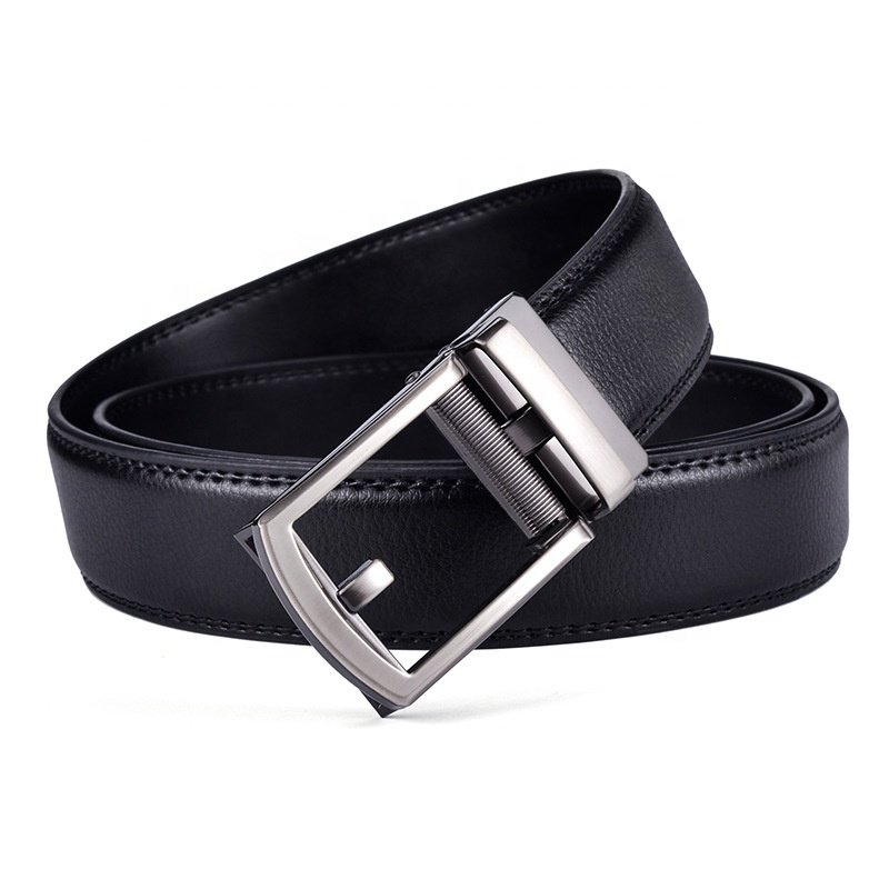 Click Ratchet Belt Dress with Sliding Buckle 1.5" Adjustable Trim to Exact Fit