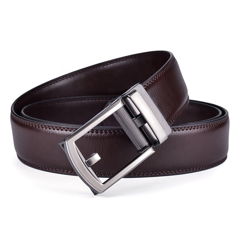 Click Ratchet Belt Dress with Sliding Buckle 1.5" Adjustable Trim to Exact Fit