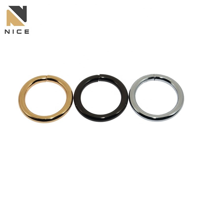 Manufacturer Wholesale Metal O rings Handbag fitting Bag Good Quality Iron Round Circle ring Adjustable Buckle For Purse Garment