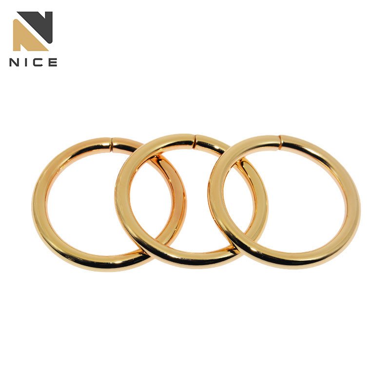 Manufacturer Wholesale Metal O rings Handbag fitting Bag Good Quality Iron Round Circle ring Adjustable Buckle For Purse Garment