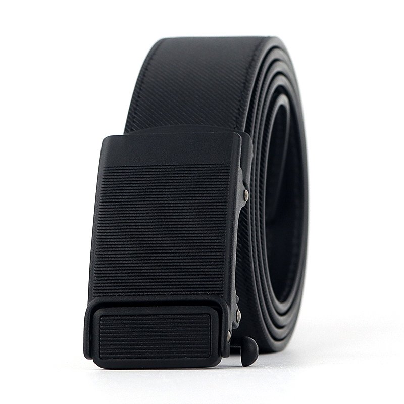 Men Elegant Genuine Leather Belt Multifunctional Double-sided Flip Automatic Buckle Men Belt to Match Jeans