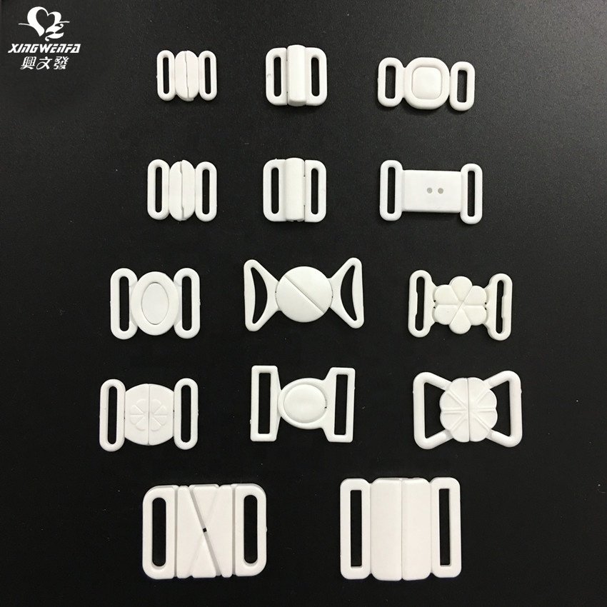 15mm Plastic front clasps front clip buckle bra and swimwear front closure clasps