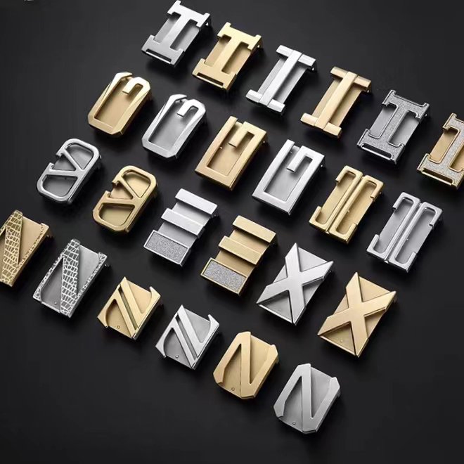 Customized ratchet alloy buckle Belt Buckle Classic Vintage Custom Logo Genuine Ratchet Sliding Automatic Leather Belt For Men