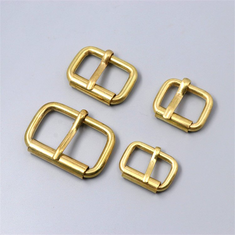 Whole sale belt buckle handbag hardware and leather accessories high quality strong Man pin belt buckle solid brass buckle