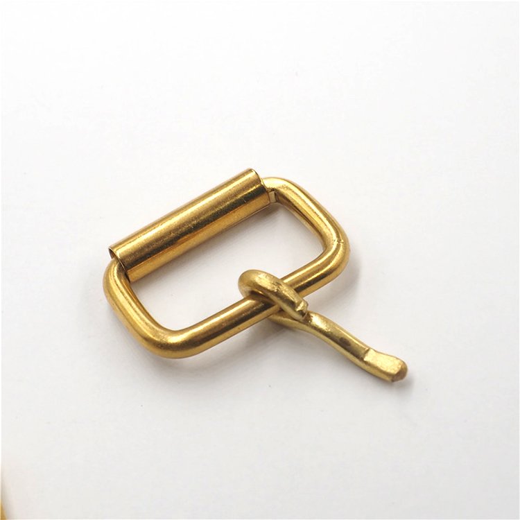 Whole sale belt buckle handbag hardware and leather accessories high quality strong Man pin belt buckle solid brass buckle