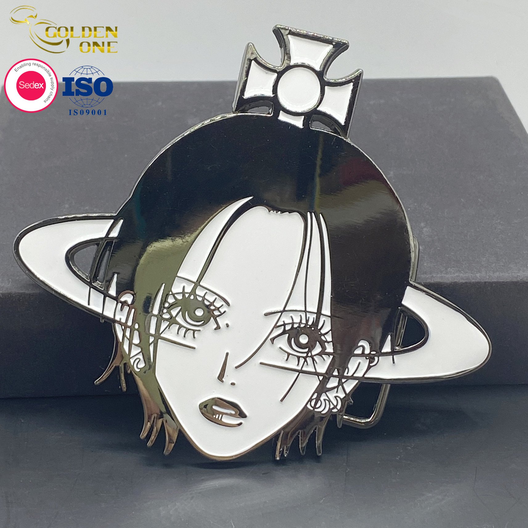 Factory Manufacturers Wholesale Accessories Rhinestone Colored Metal Custom Luxury Logo Belt Buckles for Mens