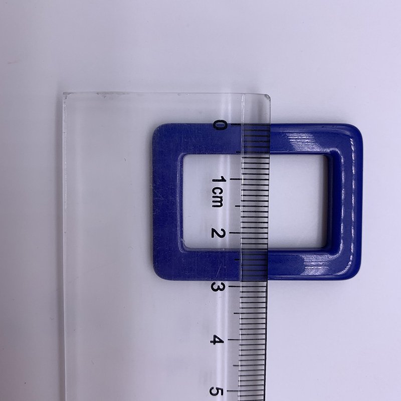 blue square ring swimwear buckle
