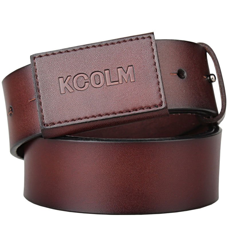 Fashion Casual Adjustable waist Designer Buckle genuine leather for man cowboy belts