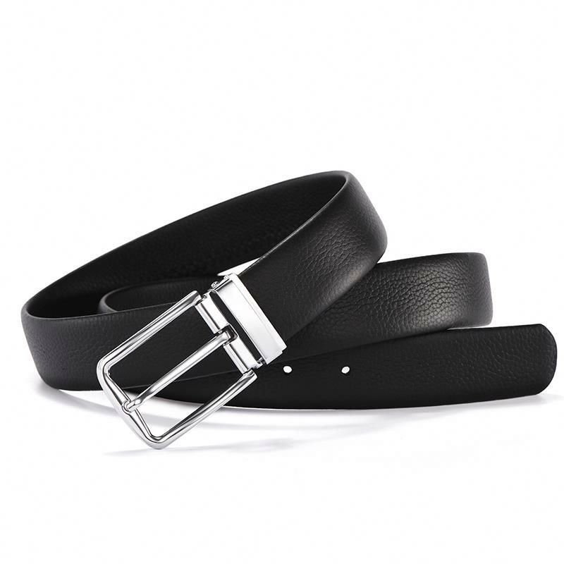 Bullcaptain Luxury Belts Men Leather Belts Genuine Men's Real Leather Ratchet Dress Belt with Automatic Buckle