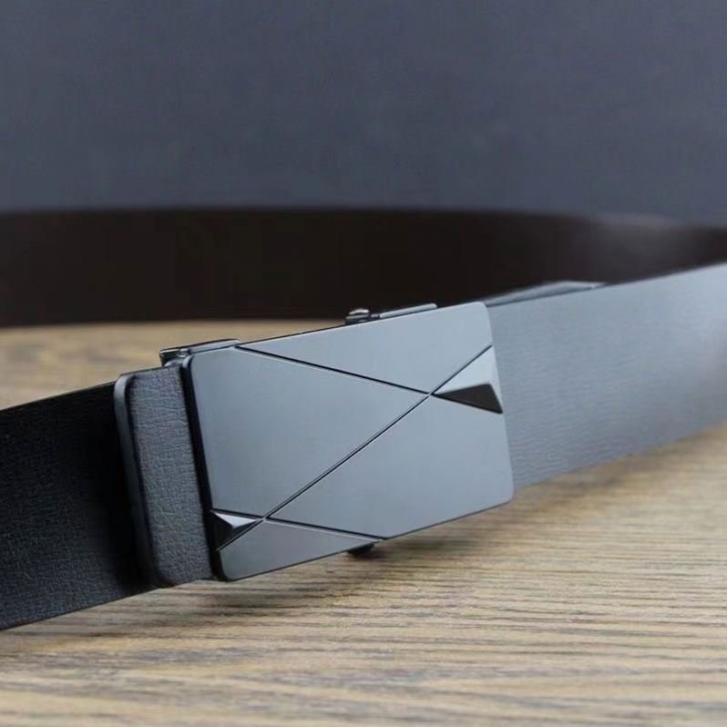 Bullcaptain Luxury Belts Men Leather Belts Genuine Men's Real Leather Ratchet Dress Belt with Automatic Buckle