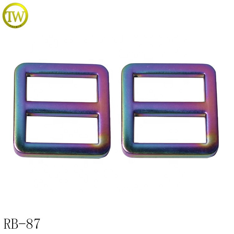 Factory custom bags rings hook wholesale metal alloy buckle hardware adjuster for handbag accessories