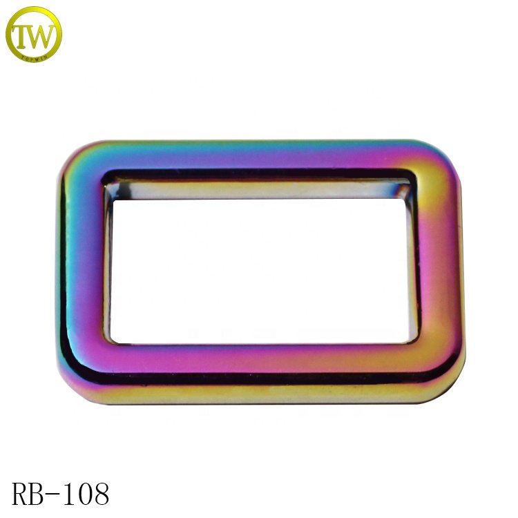 Factory custom bags rings hook wholesale metal alloy buckle hardware adjuster for handbag accessories