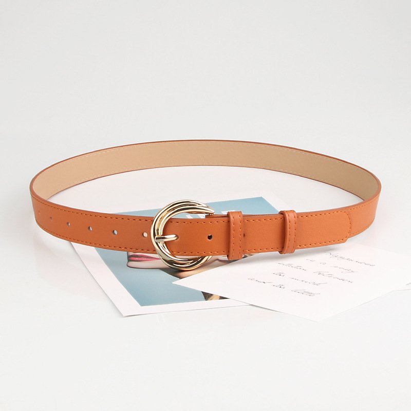 Wholesale Alloy Buckle Women sweet slim belt shirt stays Pu Leather Women Pu Waist Belts