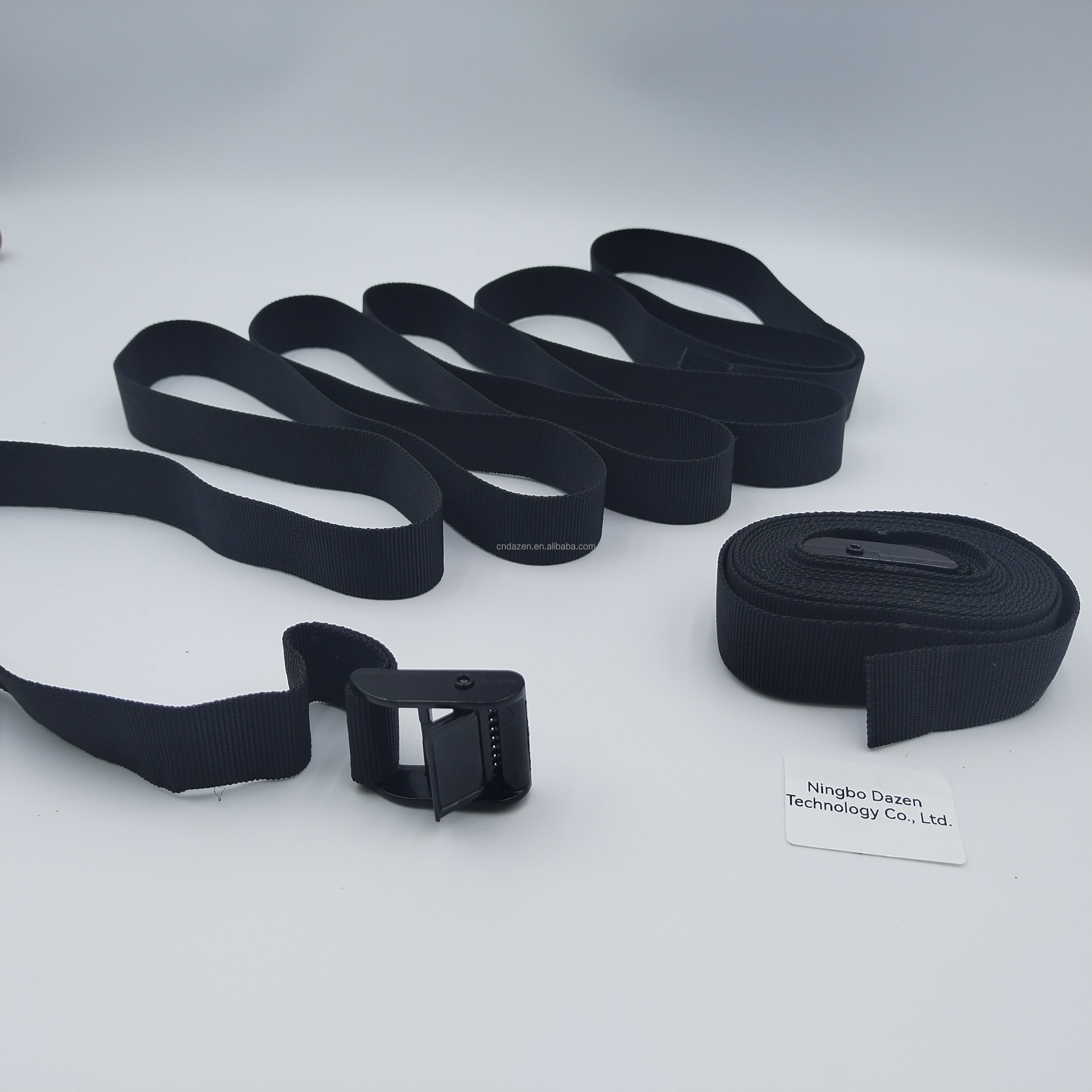 Black Adjustable Cam Buckle Tie-Down Straps Heavy Duty Lashing Straps Motorcycle Cargo Trucks Trailers Black Parts Accessories