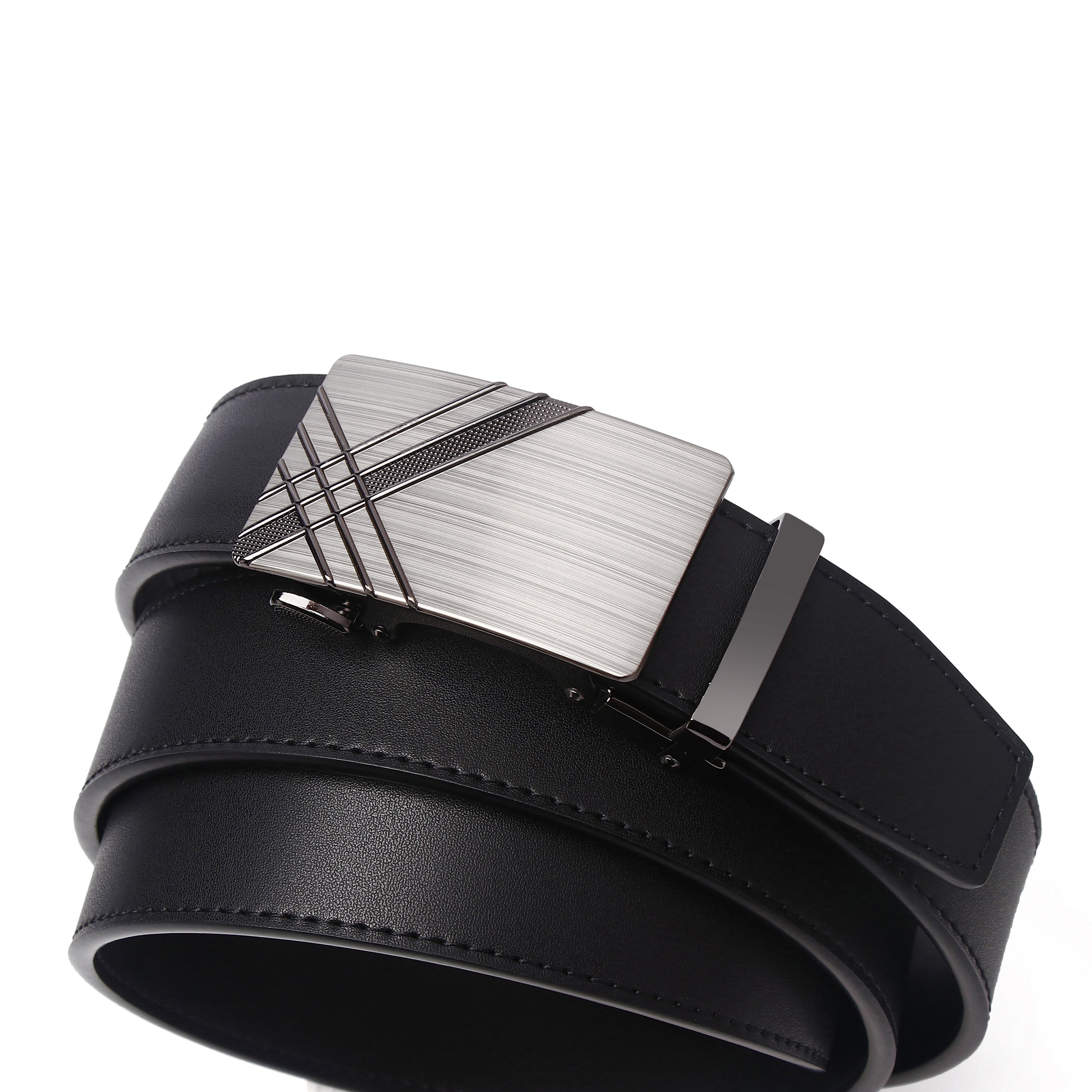 designer belt men manufacturers direct sales of new young men's business fashion high-end automatic buckle leather belt