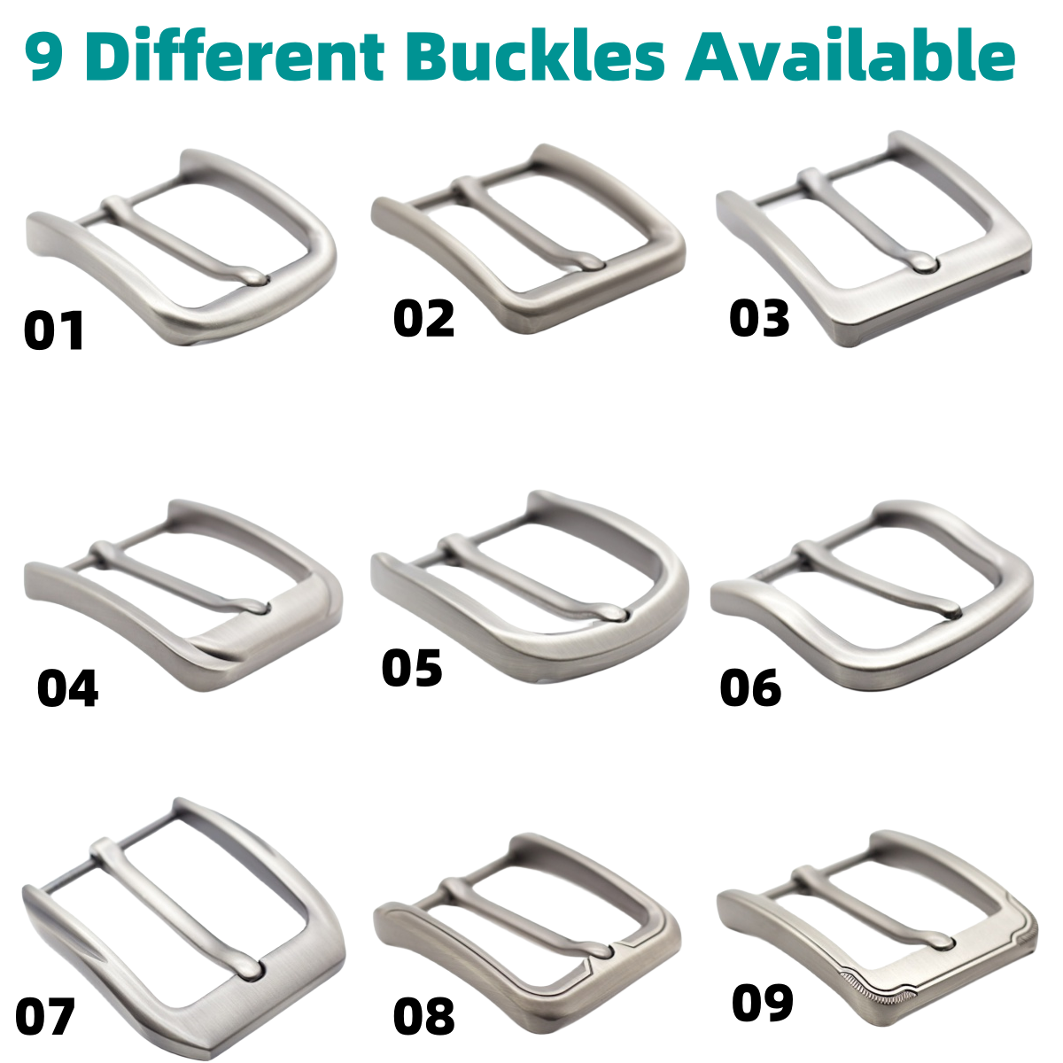 Genuine Leather Men's Pin Buckle Belt Factory Directly Supply High Quality Cow Hide Belt For Men