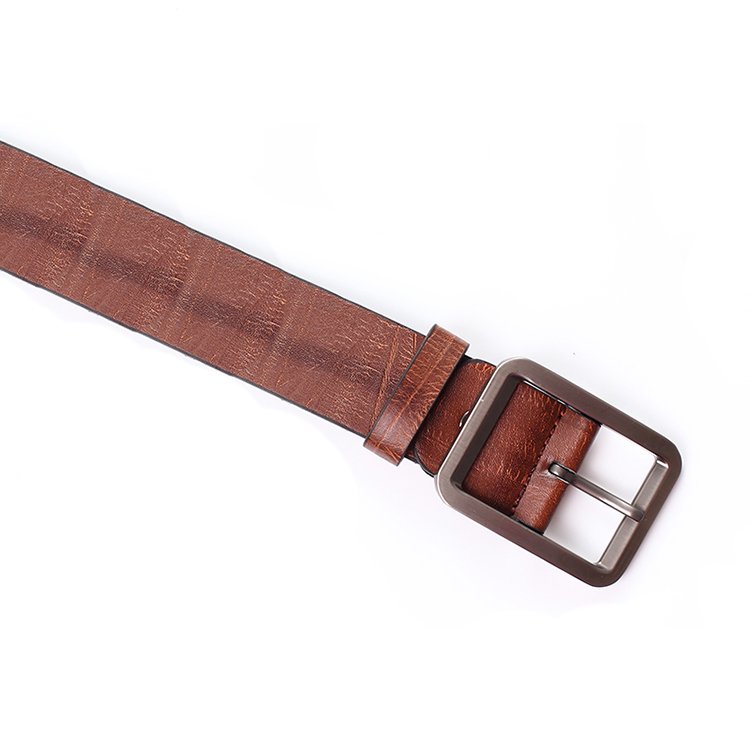 Factory wholesale mens reversible buckles pin rotating pin buckle PU Jens Ledar belt Business Leisure pin buckle Belt