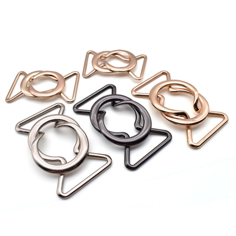Eco-friendly OEM Diamond Swimsuit Buckle Two-piece Openable Mini Metal Belt Buckle For Underwear Cheongsam Full Dress