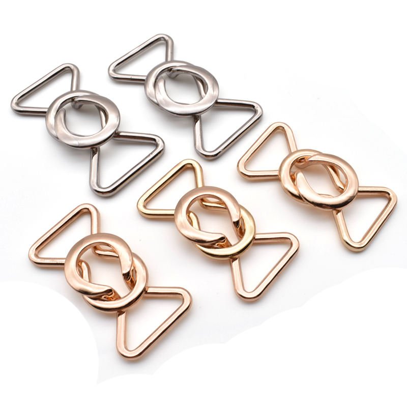 Eco-friendly OEM Diamond Swimsuit Buckle Two-piece Openable Mini Metal Belt Buckle For Underwear Cheongsam Full Dress