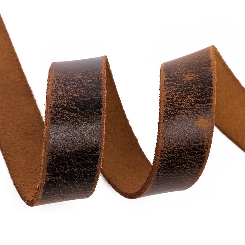 High quality archaistic cow leather belt with pin buckle upper leather customize logo and color