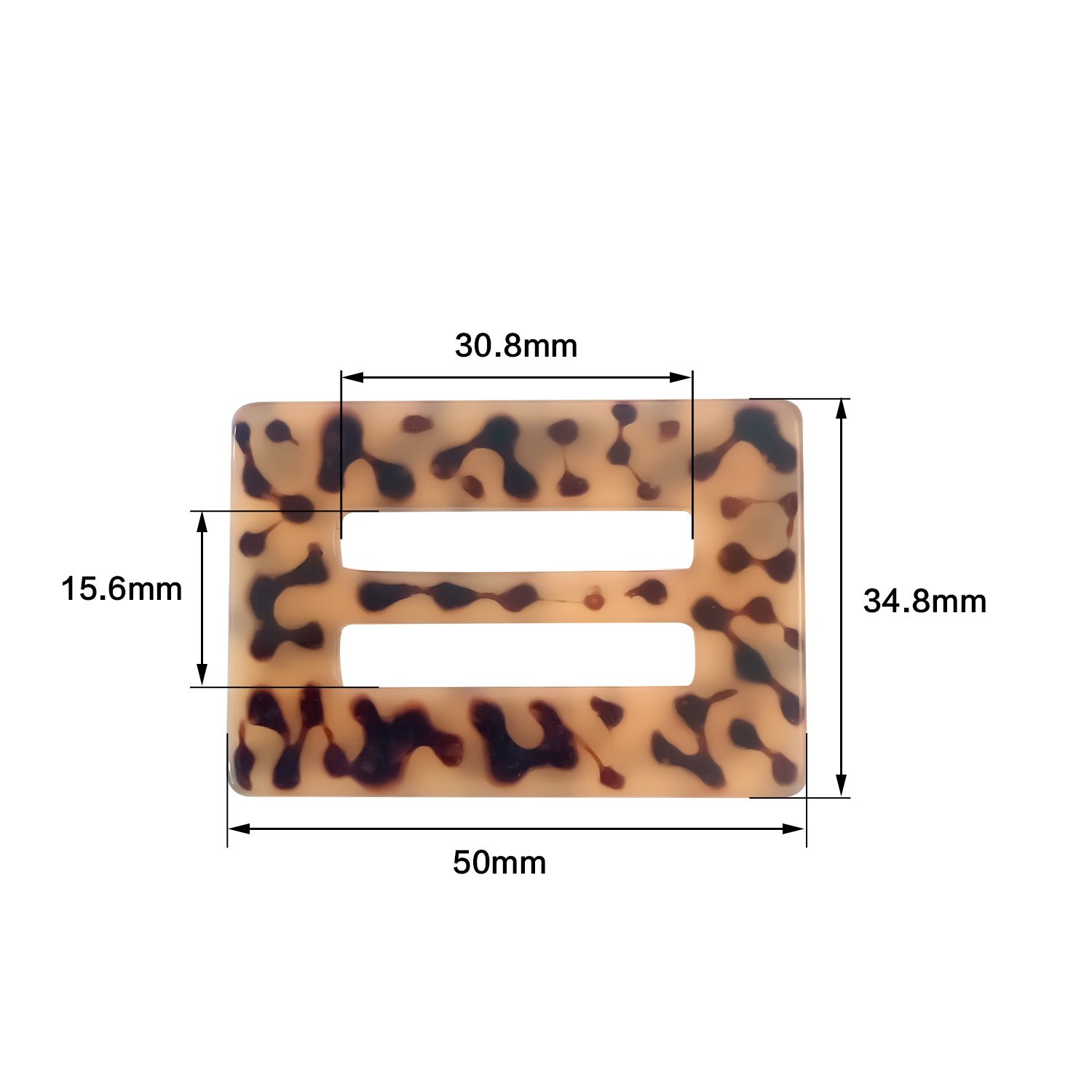 Resin ring resin shell resin buckle for swimwear and ladies garment