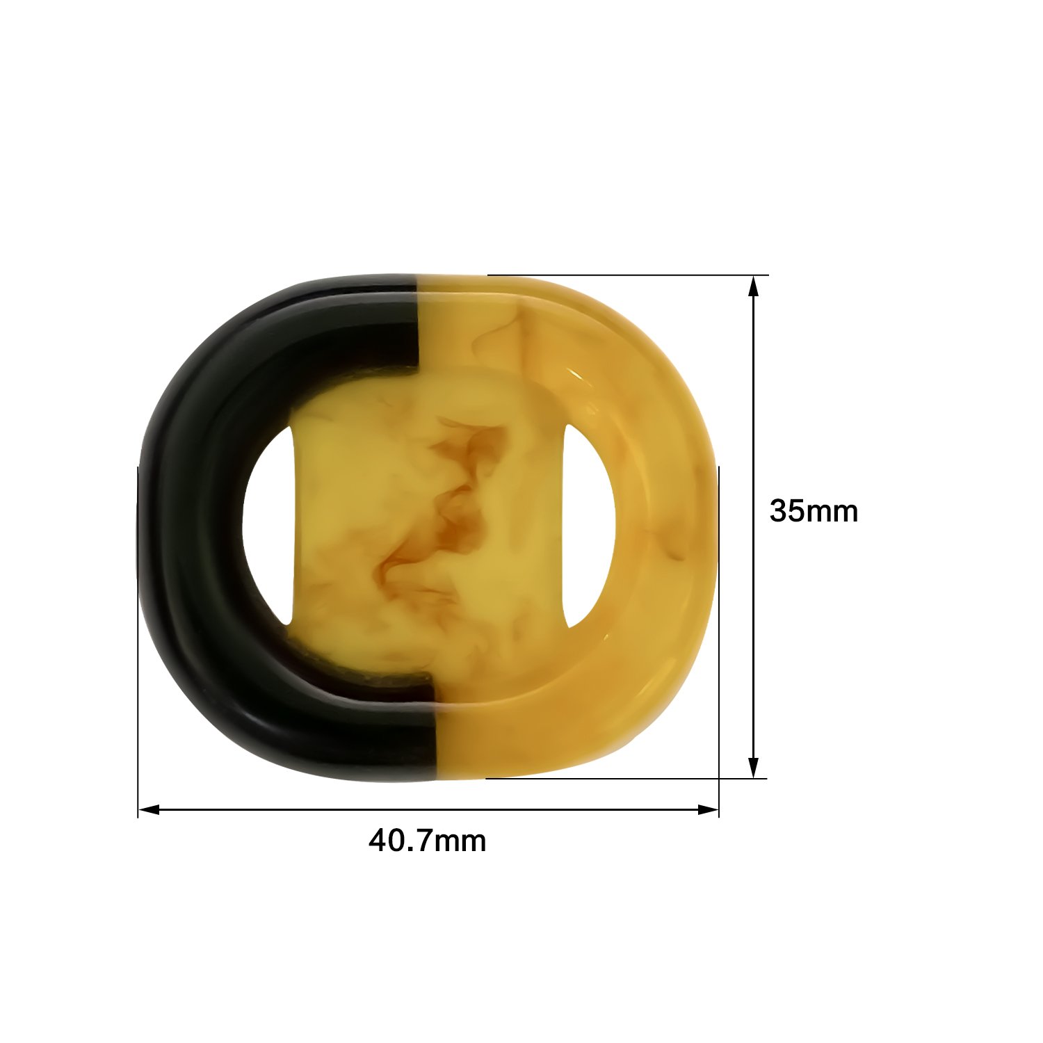 Resin ring resin shell resin buckle for swimwear and ladies garment