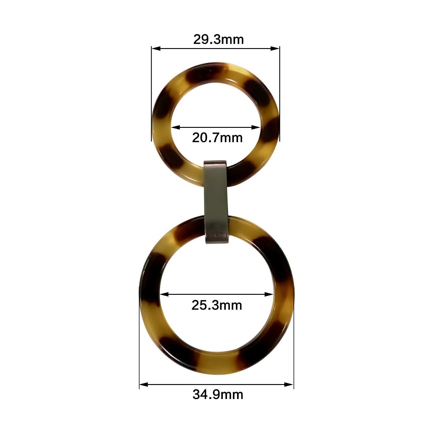 Resin ring resin shell resin buckle for swimwear and ladies garment