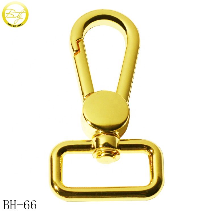 Zinc alloy purse accessory straps with metal hook 25mm d ring brand lobster swivel snap buckle for dog collar