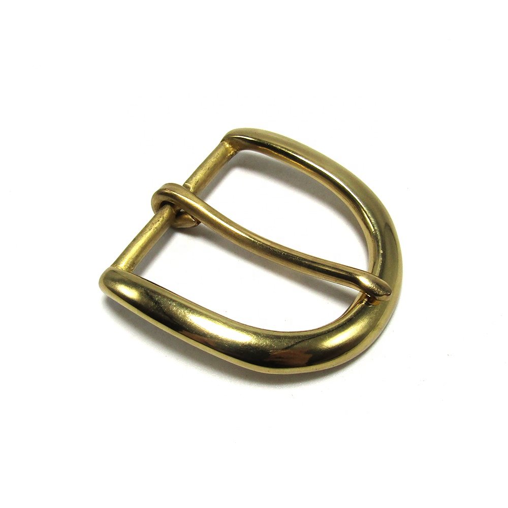 High Quality 40mm Solid Brass Belt Buckle Pure Copper Women Men's Pin Buckle Manual DIY Leather Craft Hardware-Various Style