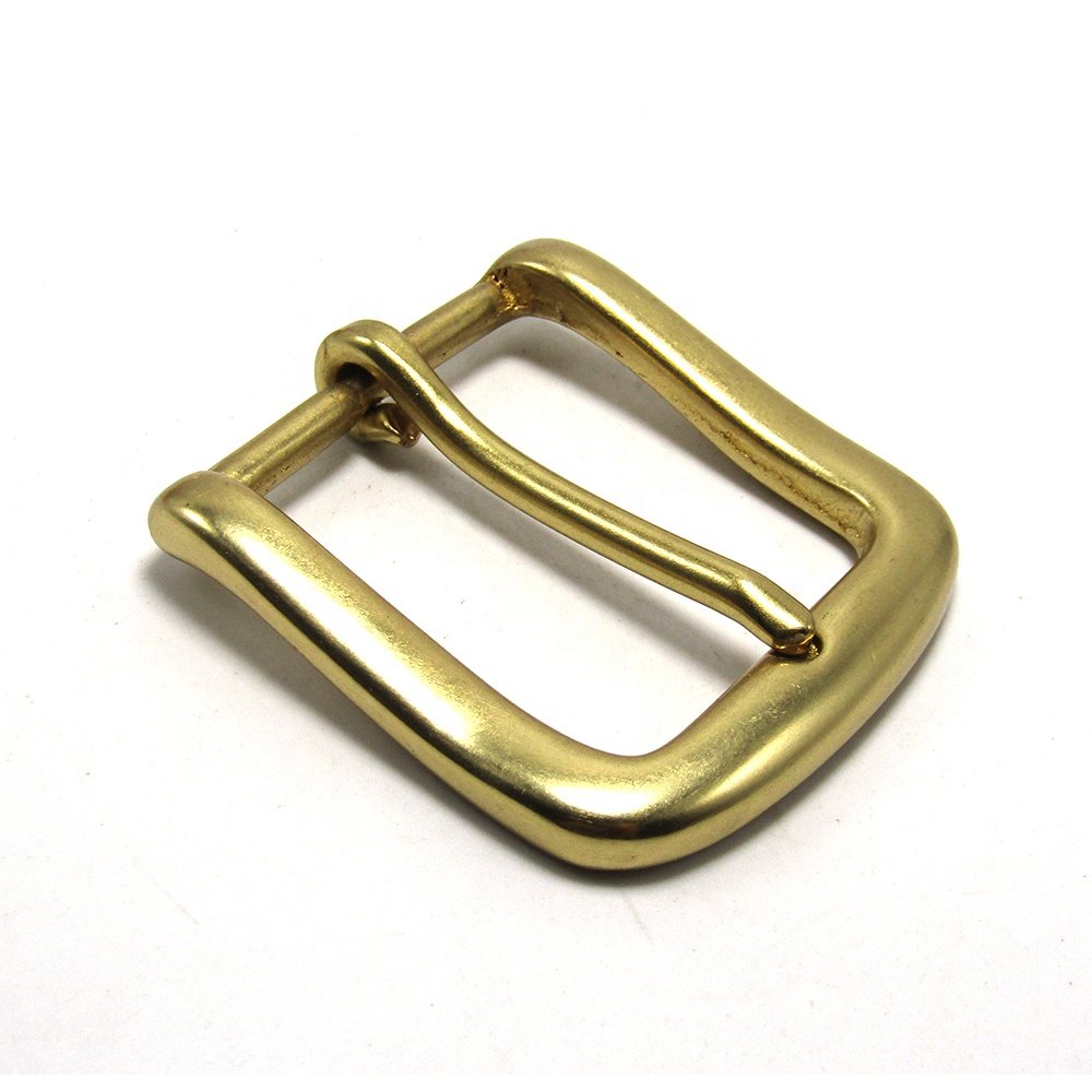 High Quality 40mm Solid Brass Belt Buckle Pure Copper Women Men's Pin Buckle Manual DIY Leather Craft Hardware-Various Style