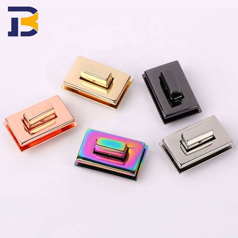 Excellent Quality Custom Handbag Hardware Metal Bag Accessories Pin Buckle Rivets Strap End Purse Feet Locks D Ring Swivel Hook