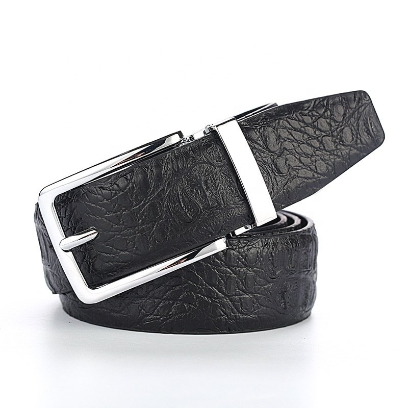 Men's Genuine leather belt business casual Split leather Zinc Alloy needle buckle belt cowhide dress pants belt for jeans