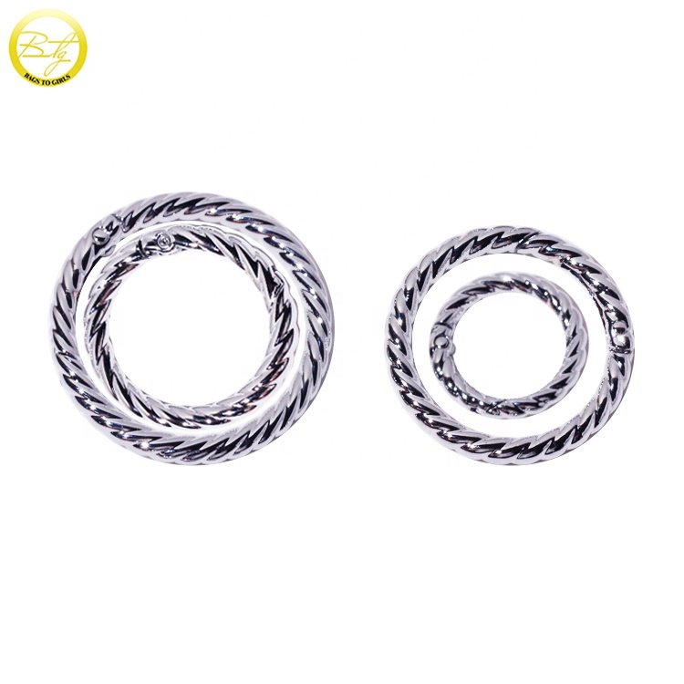 Wholesale bra hardware adjustable o rings different size circle shape slider buckle fitting for swimwear