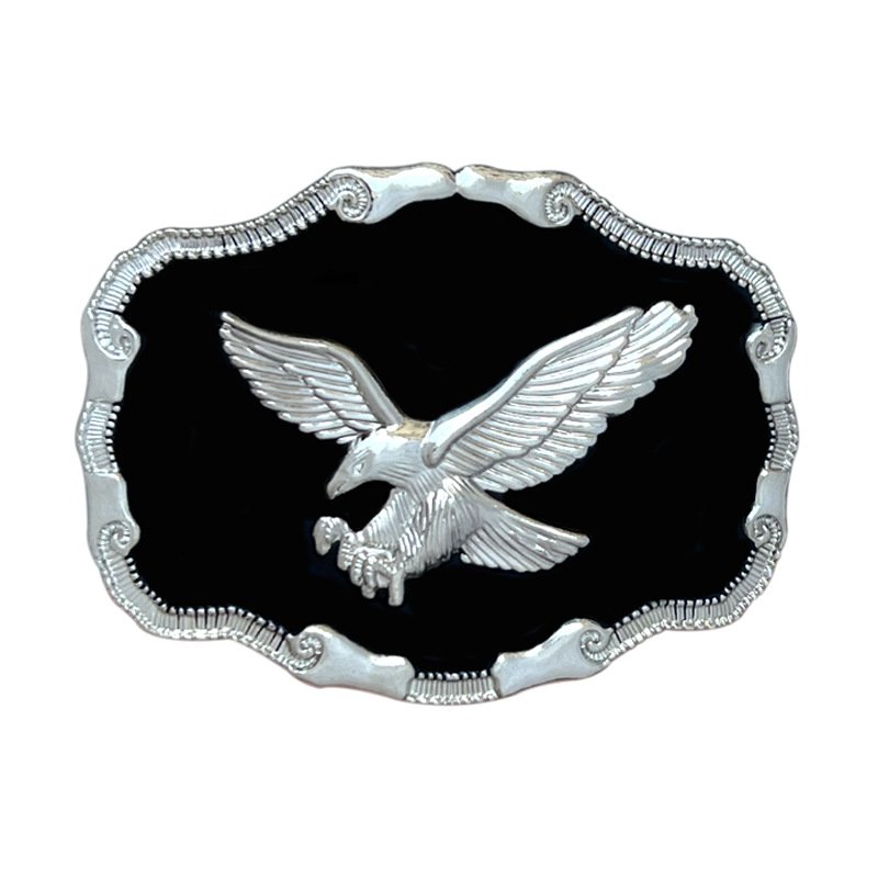 Zinc alloy 3d Eagle fly Eagle bronze belt buckle western belt buckle for men