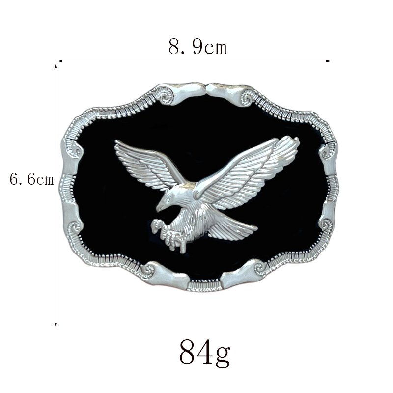 Zinc alloy 3d Eagle fly Eagle bronze belt buckle western belt buckle for men