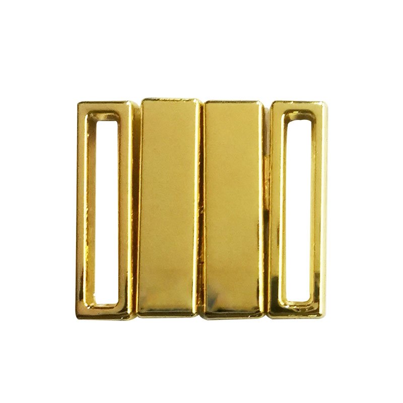 Wholesale Swimwear Accessory 6mm 12mm 15mm Silver Gold Zinc Alloy Bra Front Buckle