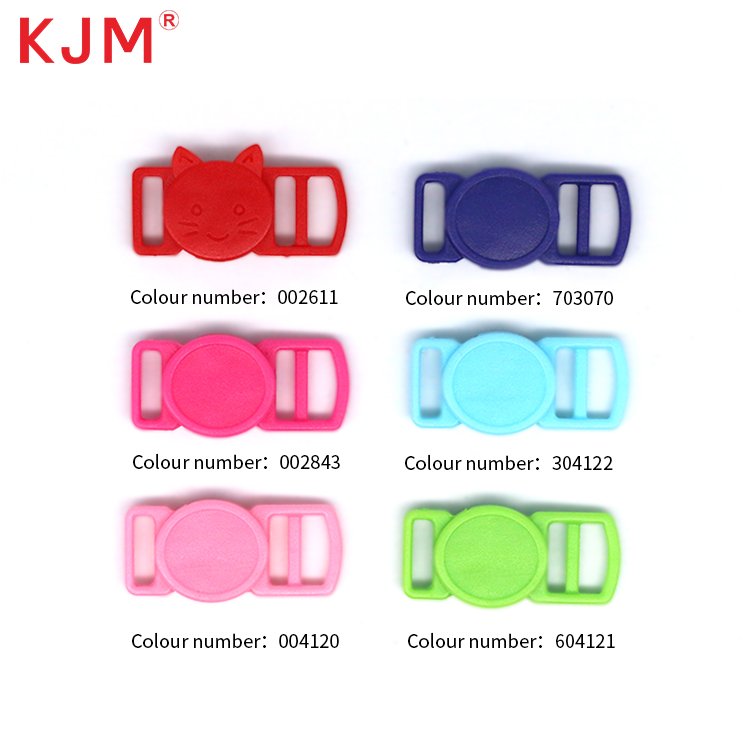 Custom Logo Color Small Safety Collar Hardware Black Mini Adjustable Cat Breakaway Buckle for Cat Collar