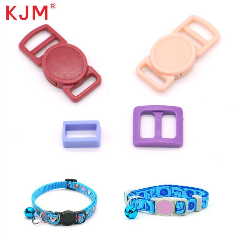 Custom Logo Color Small Safety Collar Hardware Black Mini Adjustable Cat Breakaway Buckle for Cat Collar