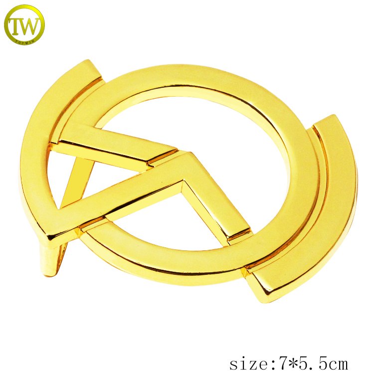 Custom own design Metal Letter Waist Belt Buckle metal Logo buckle Metal Belt Buckle for Men